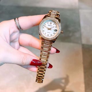 Đồng hồ mặt rắng mới viền đá