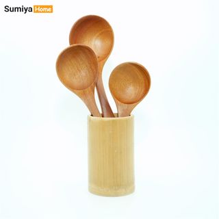 Vá canh gỗ xà cừ SUMIYA, vá múc canh gỗ tự nhiên