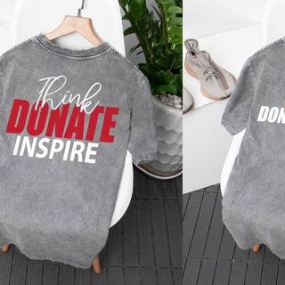 BIGSIZE - Áo thun wash hiệu ứng BB Boiz form bigsize 90kg - 130kg- xám in chữ