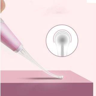 Bộ Dụng Cụ Lấy Ráy Tai Sử Dụng Đầu Silicon An Toàn Kèm Nhíp Gắp Lấy Ráy Tai Có Đèn Phát Sáng Màu Hồng TZM002