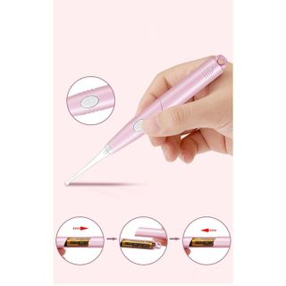 Bộ Dụng Cụ Lấy Ráy Tai Sử Dụng Đầu Silicon An Toàn Kèm Nhíp Gắp Lấy Ráy Tai Có Đèn Phát Sáng Màu Hồng TZM002