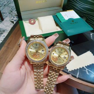 ĐỒNG HỒ COUPLE ROLLEX NIỀN ĐÁ CAO CẤP