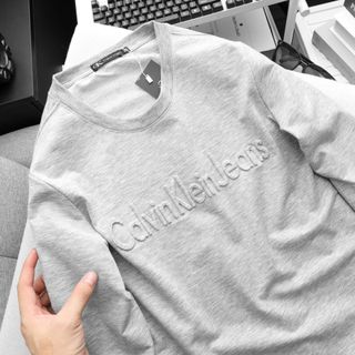 Áo thun cổ tròn thời trang nam, áo thun dài tay nam, chất nỉ da cá cotton 100%. Ko quá dày, phù hợp mọi loại thời tiết Form slim chuẩn hàng xuất size từ 55kg - 88kg