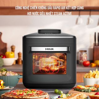 Nồi chiên không dầu điện tử đa năng kết hợp hơi nước 15L Roler RA-3121A STEAM
