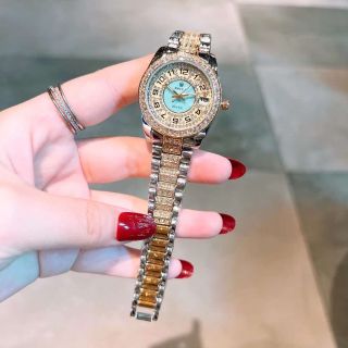 Đồng hồ nữ mặt số viền đá mới