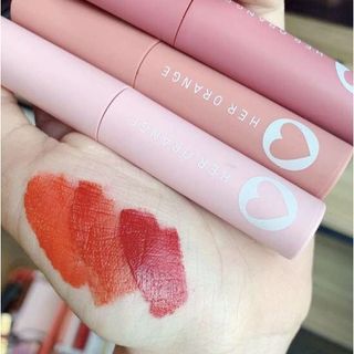 Set son kem lì 3 cây #HERORANGE Tết vỏ hồng phấn 3Cx Slim
