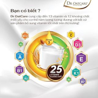 Sữa hạt Dr OatCare hộp giấy 30 gói x 25gram
