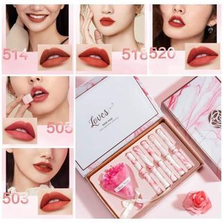 Set 5 Cây Son Thỏi love Mansly Siêu Lì Mịn Cực Hot (Làm Quà Tặng Cực Sang )