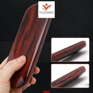 Bộ dụng cụ chà gót chân tẩy tế bào chết đa năng inox tặng kèm hộp đựng vân gỗ siêu sang trọng T005