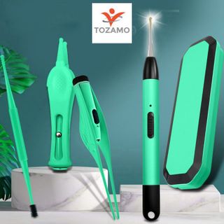 Bộ Dụng Cụ Lấy Ráy Tai silicon Có Đèn Led 4 Món Kèm Hộp Đựng Cao Cấp Có Sử Dụng Cổng Sạc USB