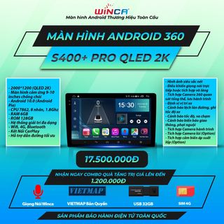 Màn hình Android thông mình dành cho xe hơi xe ô tô Winca S400+ Pro Qled 2K thương hiệu toàn cầu Winca