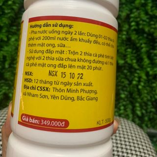 Tinh bột nghệ đỏ nguyên chất
