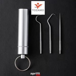 Bộ Dụng Cụ Xỉa Răng Tại Chỗ 3 Món Bằng Thép Không Gỉ 304 T011