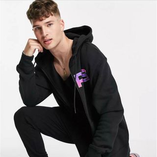 bộ khoác có mũ kéo khóa PA RIS