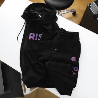 bộ khoác có mũ kéo khóa PA RIS