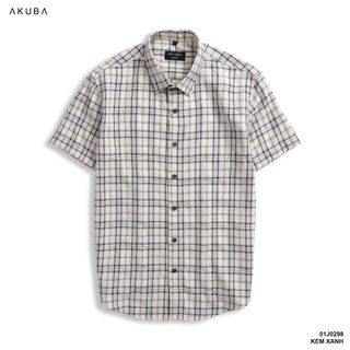 ÁO SƠ MI TAY NGẮN CARO AKUBA 01J0298