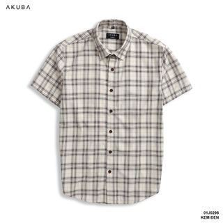 ÁO SƠ MI TAY NGẮN CARO AKUBA 01J0298