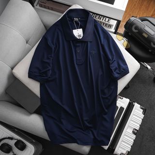 BIGSIZE - Áo thun polo trơn hình thiêu chìm form bigsize 85kg - 130kg