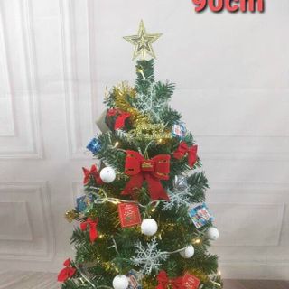 Cây thông Noel cao 90cm full phụ kiện trang trí giá sỉ