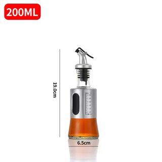 Chai đựng dầu ăn nước mắm, Bình rót dầu ăn nước mắm thủy tinh bọc inox cao cấp dành cho nhà bếp