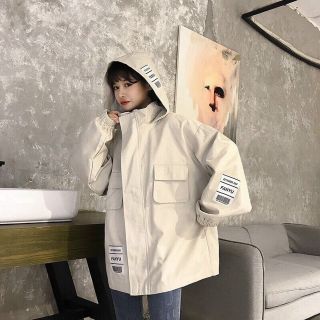 Áo khoác kaki mềm, 2 lớp lót dù logo in Fanyu