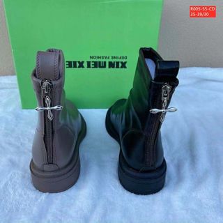 Giày boots nữ chất da mềm khóa kéo sau tiện lợi R005-55 giá sỉ