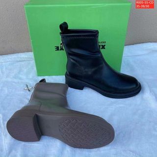 Giày boots nữ chất da mềm khóa kéo sau tiện lợi R005-55