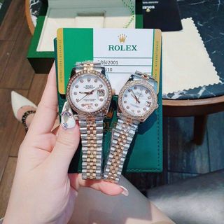 ĐỒNG HỒ ROLLEX CAO CẤP VIỀN ĐÁ CƠ COUPLE
