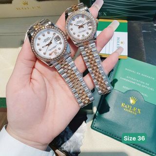 ĐỒNG HỒ ROLLEX CAO CẤP VIỀN ĐÁ CƠ COUPLE