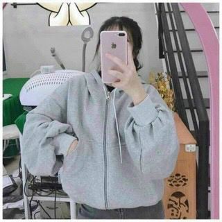 Áo khoác cánh dơi tay phồng, dây kéo sắt form dưới 68kg