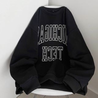 Áo sweater tay phòng in Tech’ nỉ mịn form dưới 70kg đẹp