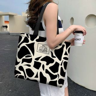 Túi Tote Đeo Chéo Vải Canvas Phong Cách Hàn Quốc Dung Tích Lớn