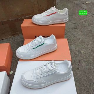 Giày thể thao nữ màu trắng da mềm đẹp S3553