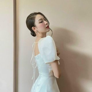 Đầm Dự Tiệc Ngắn Dáng Xoè Nhẹ Xếp Ly Siêu Xinh - NV312