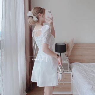 Đầm Dự Tiệc Ngắn Dáng Xoè Nhẹ Xếp Ly Siêu Xinh - NV312