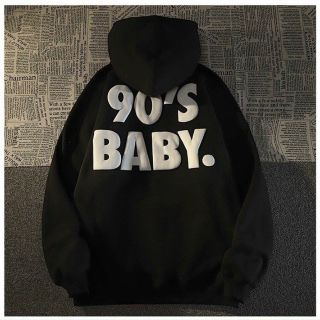 Áo hoodie logo in nổi 90s baby form dưới 70kg giá sỉ