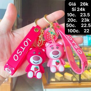 Móc khoá Gấu Dâu Losto dễ thương