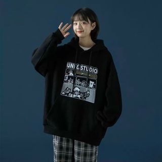 Áo hoodie nỉ logo in unfl studio form dưới 70kg đẹp xuất sắc