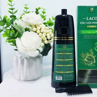 Dầu Gội Phủ Bạc Laco Black Hair 200ml - Giúp Tóc Đen Tự Nhiên Sau 9 Phút Tại Nhà