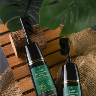 Dầu Gội Phủ Bạc Laco Black Hair 200ml - Giúp Tóc Đen Tự Nhiên Sau 9 Phút Tại Nhà