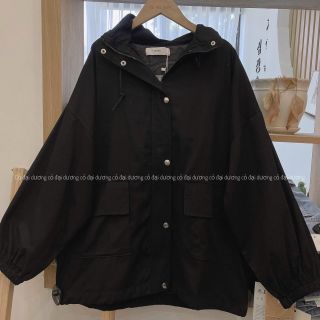 ÁO KHOÁC DA LỘN NÓN NỮ 1 LỚP CÓ NÓN