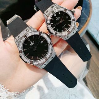 ĐỒNG HỒ HUBLOT COUPLE ĐÁ VUÔNG CAO CẤP HOT HOT
