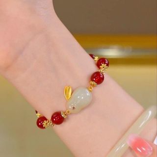 VÒNG TAY NGỌC BÍCH HÌNH THỎ