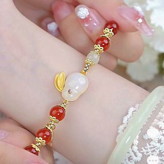 VÒNG TAY NGỌC BÍCH HÌNH THỎ