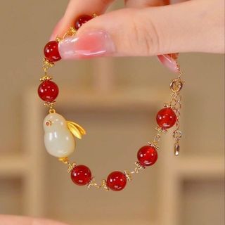 VÒNG TAY NGỌC BÍCH HÌNH THỎ