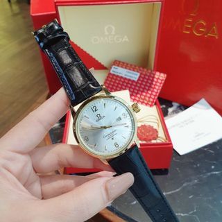 ĐỒNG HỒ NAM OMEGA DÂY DA HOT