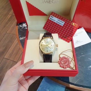 ĐỒNG HỒ NAM OMEGA DÂY DA HOT