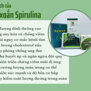 Hộp tảo xoắn Spirulina bột sấy lạnh 500G