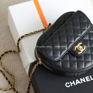 Túi Xách Nữ CHa.nel Tim-Size Mini -Màu Đen-Bán Sỉ-Bán Buôn