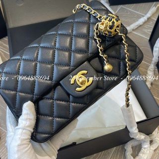 Túi Xách Nữ CHa.nel Quả Cầu -Size 20Cm-Màu Đen-Bán Sỉ-Bán Buôn